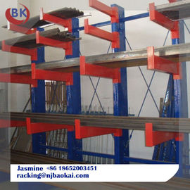 Biru Cantilever Rack untuk Steel Dewan Storage