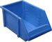 Peralatan Turnover Box Gudang Plastik biru untuk rak rak tugas ringan