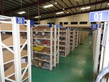 Anti - karat galvanis penyimpanan sistem racking Logistik pusat, Biru / abu-abu