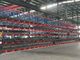 6m Adjustable Cantilever Storage Racks , Powder Coating Metal Storage Shelves