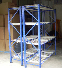 Medium Duty sistem racking rak disesuaikan Wire Mesh dengan Dukungan Bar